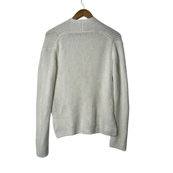 A.L.C. Cream Faux Wrap Deep Vneck Knit Sweater - Picture 2 of 9